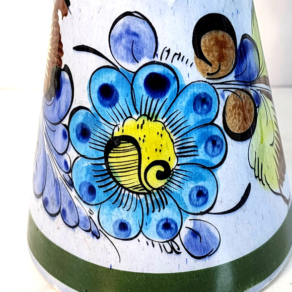 Set of 2 Vintage Tonala Ceramic Pottery Angel Candle Stick Holders Mexico 9" - Picture 5 of 10